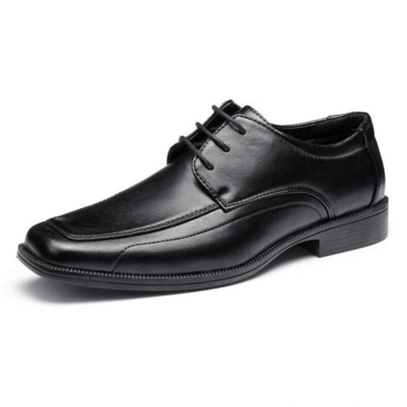 Wholesale Military Officer Black Genuine Leather Business Shoes