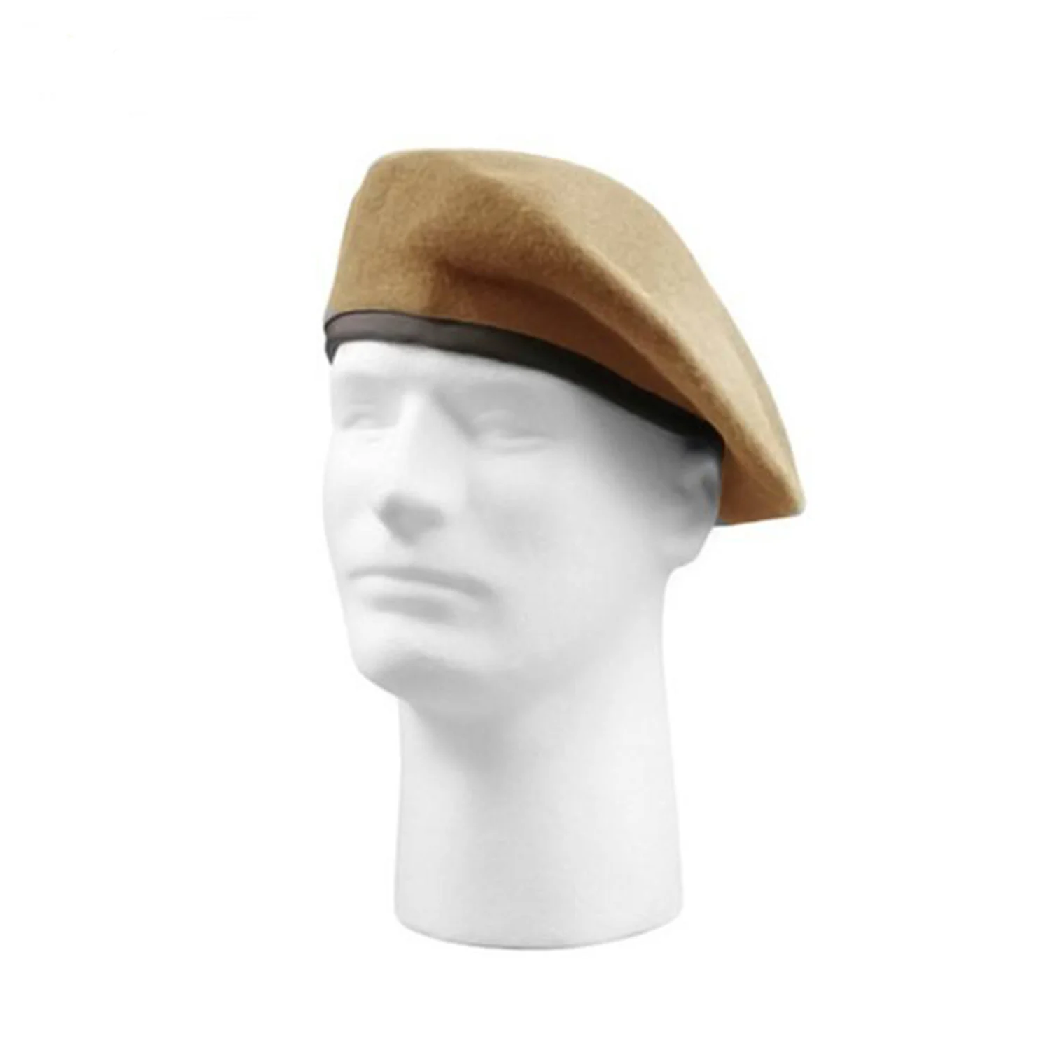 Custom Logo Cheap High Quality Red Black Green Beret Hats Wool Outdoor