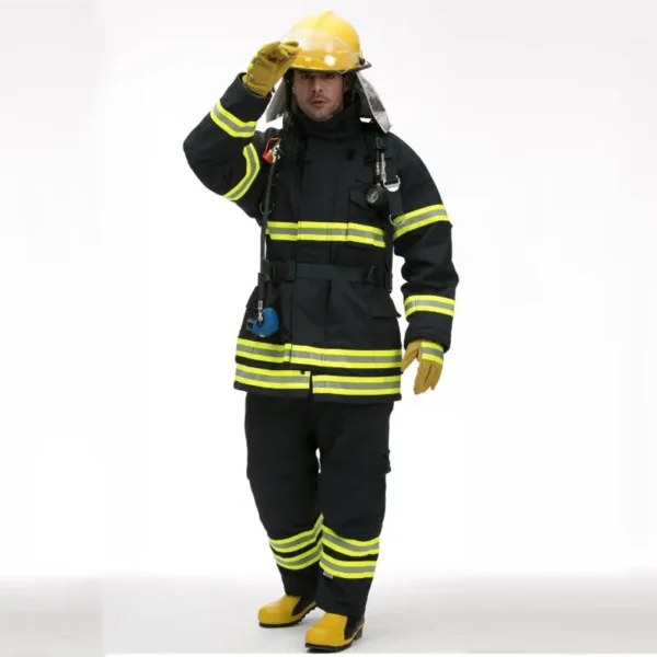 European Standard En469 Flame-Retardant Fire Suit for Firefighting and Rescue Wholesale