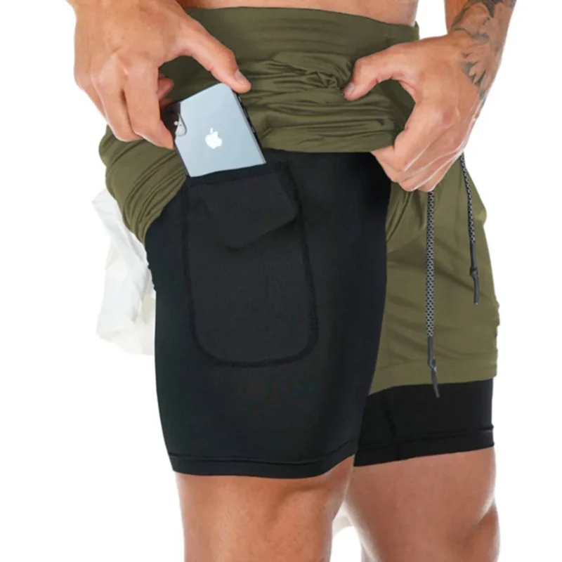 Tactical Army Training Dual Layer Breathable Mesh Fitness Gym Sport Camo Shorts