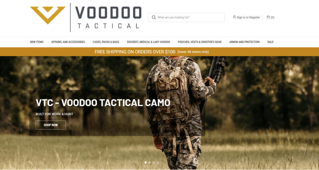 Voodoo Tactical website