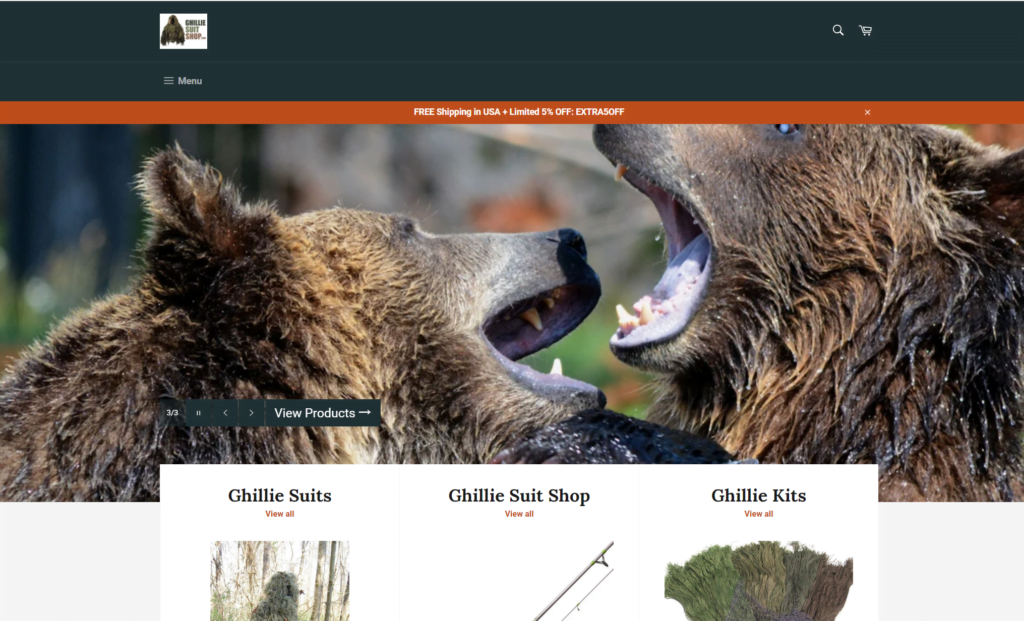 Ghilliesuit Website