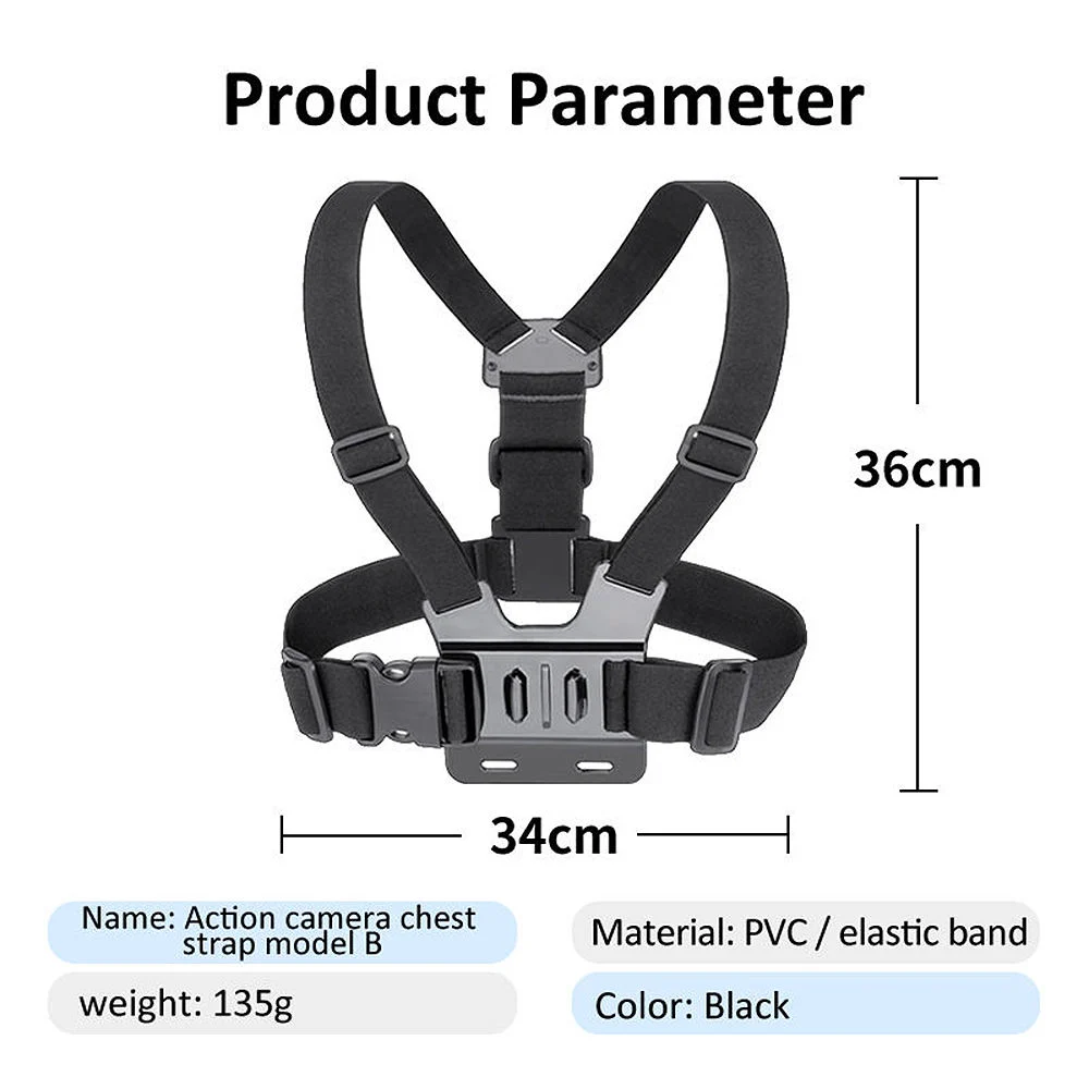 Law Enforcement Body Camera Vest with Adjustable Strap Belt