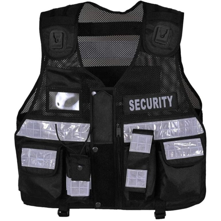 Wholesale Security Vest Reflective Men Black Safety Vest Wholesale