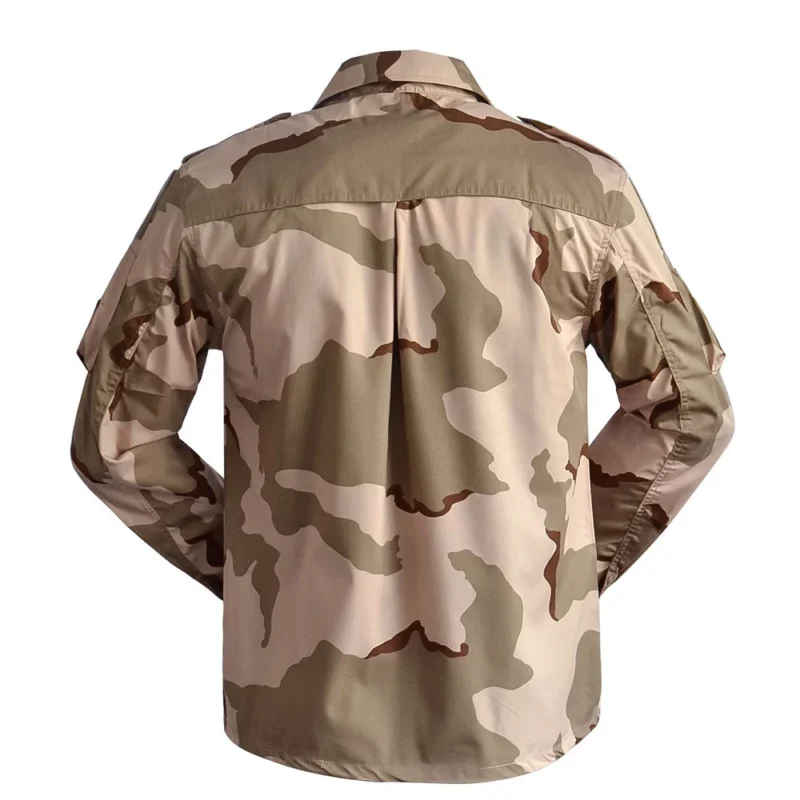 Men's Outdoor Tri-color Desert Camouflage Uniform Combat Uniform