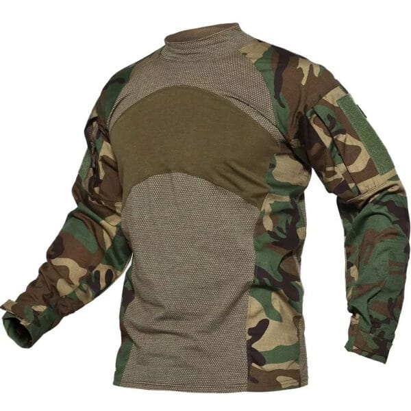 Men's Tactical Outdoor Camo Long Sleeve Shirt