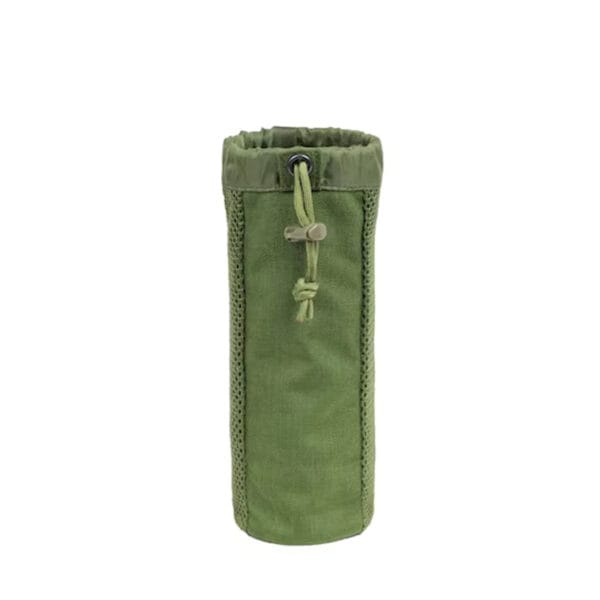 tactical nylon waist pack with drawstring mesh water bottle holder molle