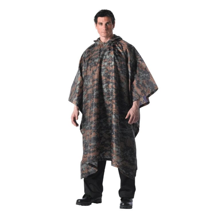 Zennison Military Rip-Stop Waterproof Poncho