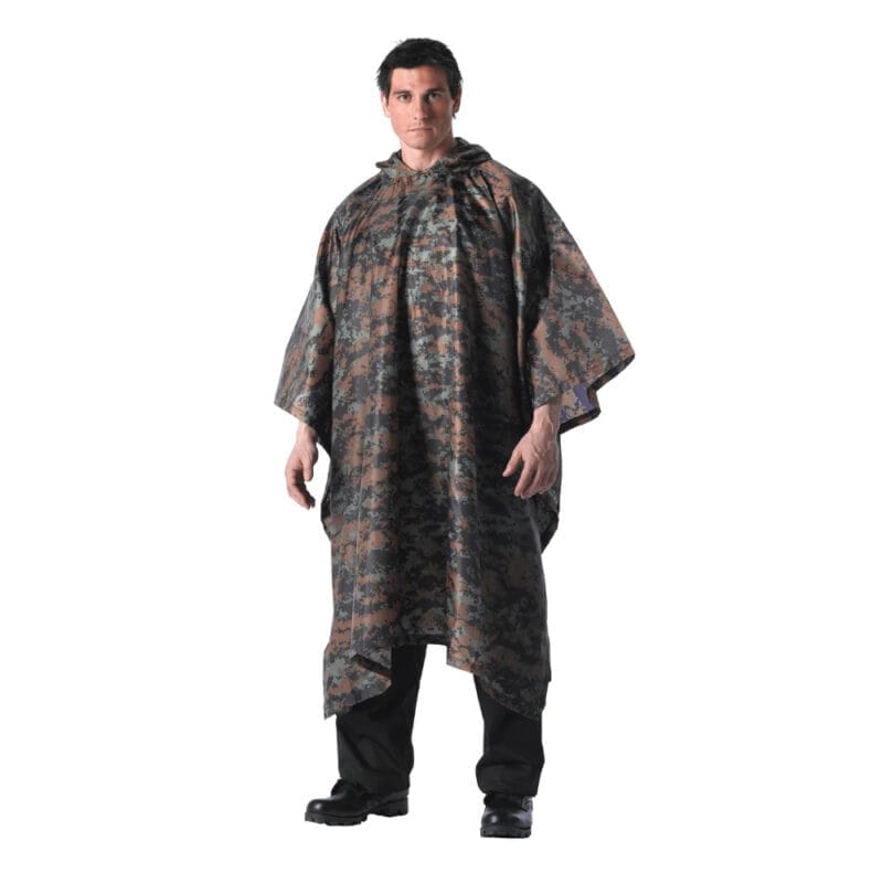 Zennison Military Rip-Stop Waterproof Poncho