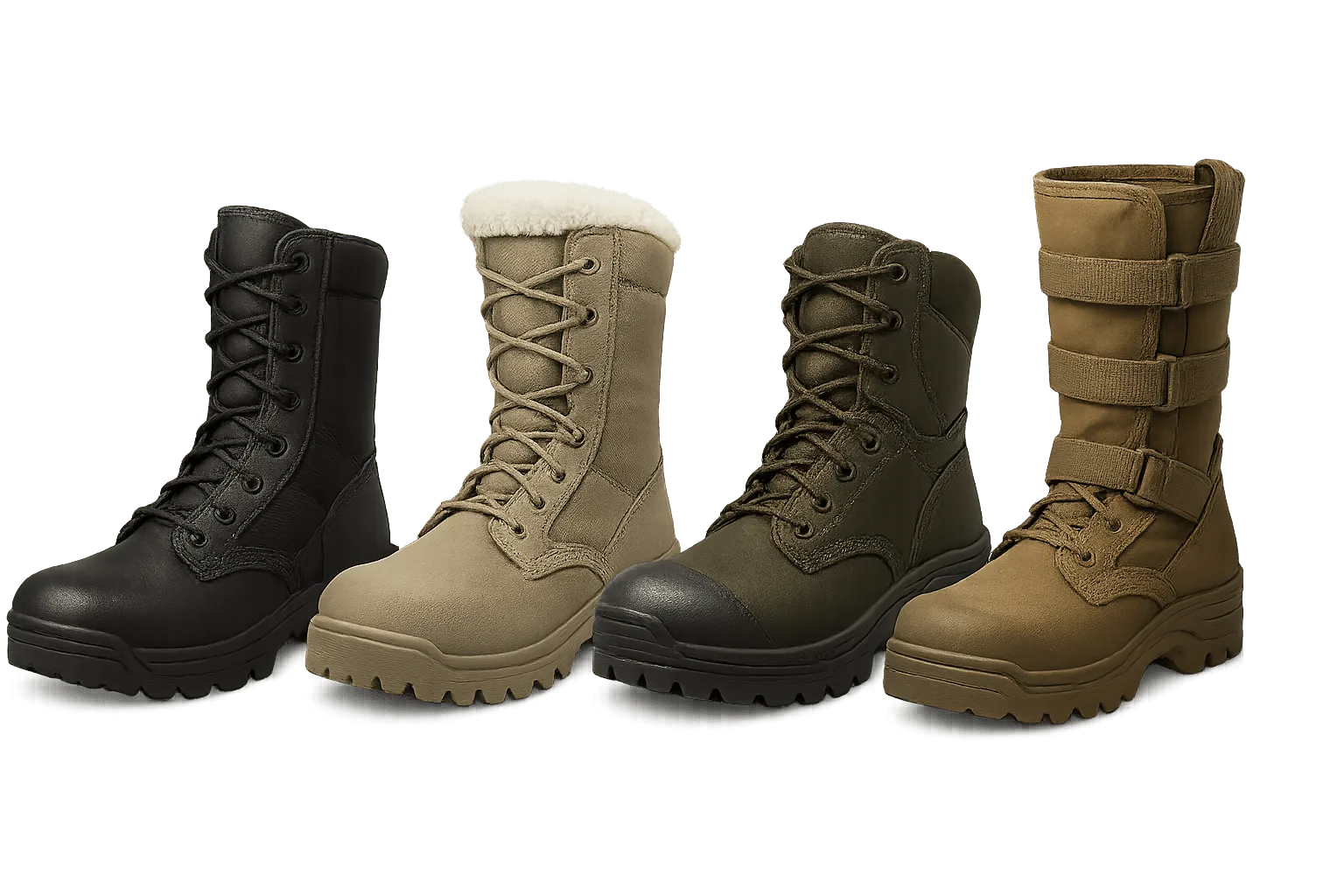 4 types of tactical military boots