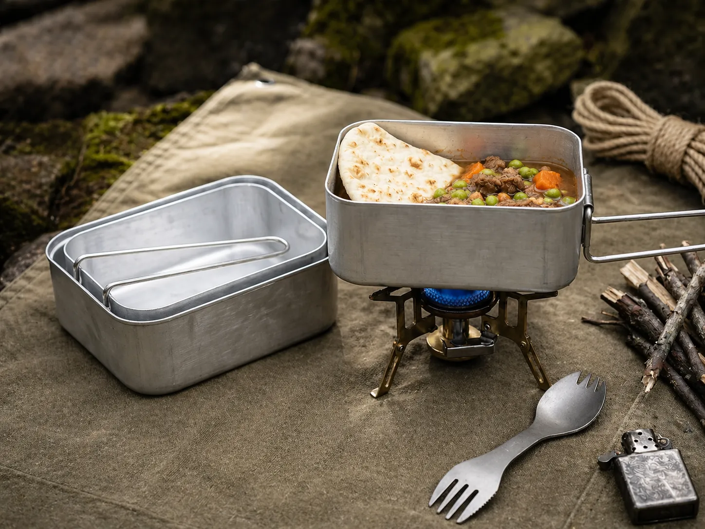 British Style Aluminum Mess Tin