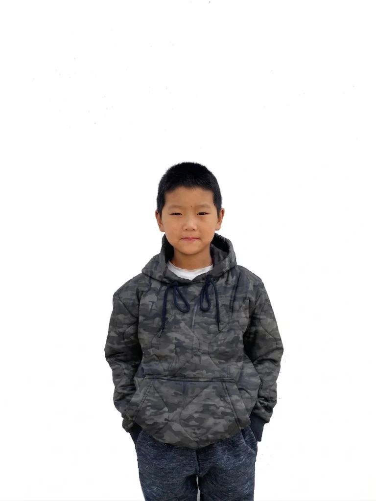 Kids Woobie Hoodie Pullover | Insulated Nylon Rip-stop Dark Camouflage