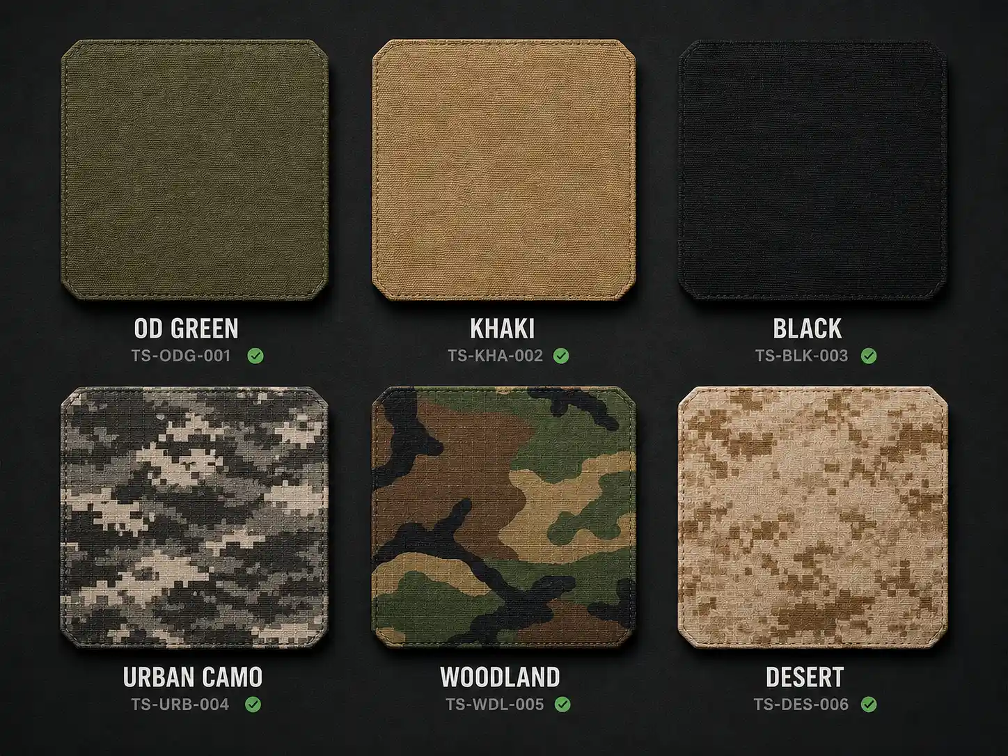 Zennison Extensive Camouflage Color Library Matrix