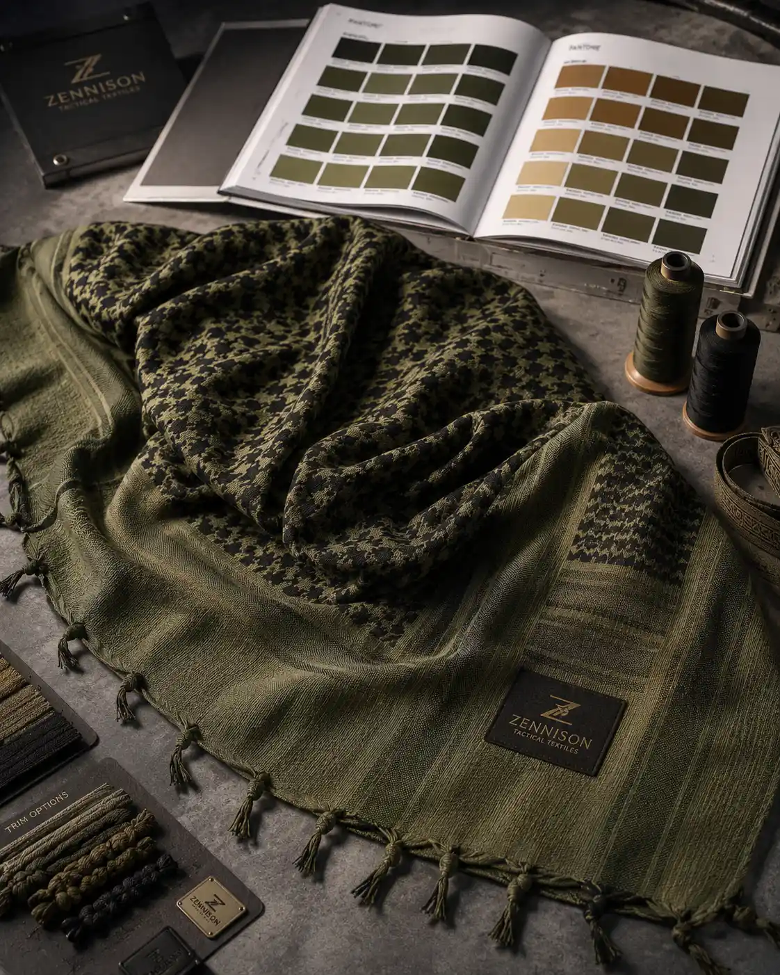 Advanced Custom Shemagh Manufacturer and OEM Keffiyeh Pattern Looms