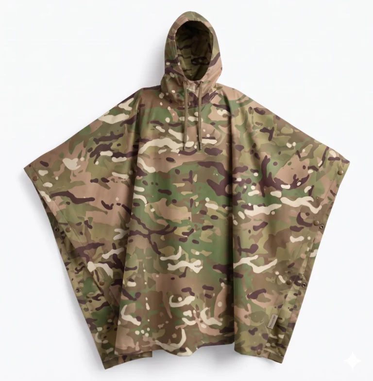 Lightweight Military Camouflage Rain Poncho