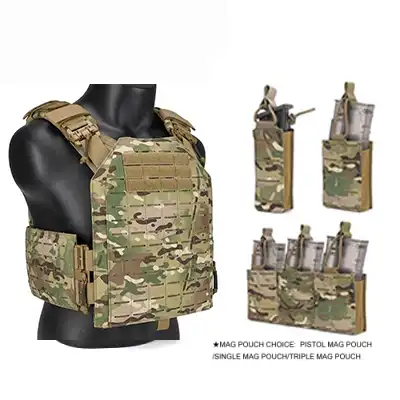 Military Bullet Proof Vest Style Tactical Vest Plate Carrier - Image 2