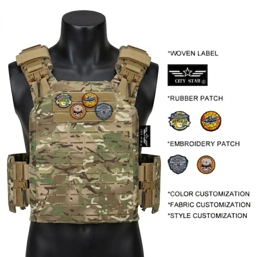 Military Bullet Proof Vest Style Tactical Vest Plate Carrier - Image 3