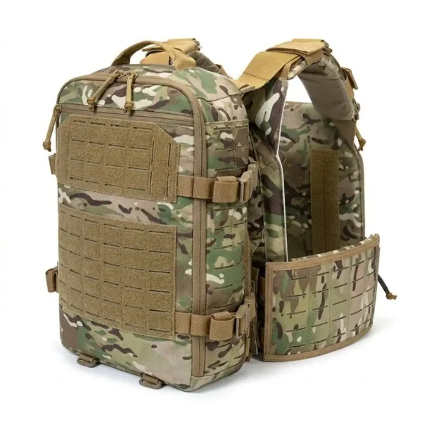 Outdoor Bag Backpack 1000D Nylon Laser Cut Style Plate Carrier Tactical Vest Bag