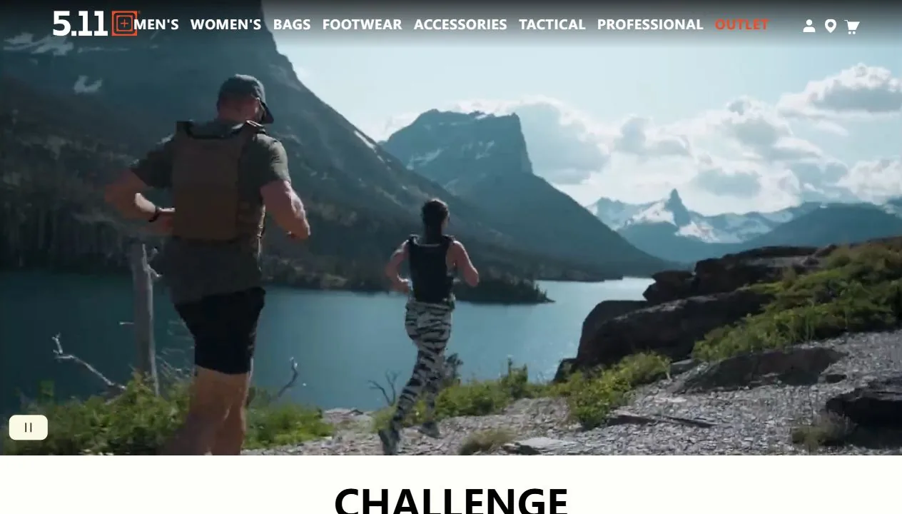 5.11 Tactical tactical gear brand official website screenshot