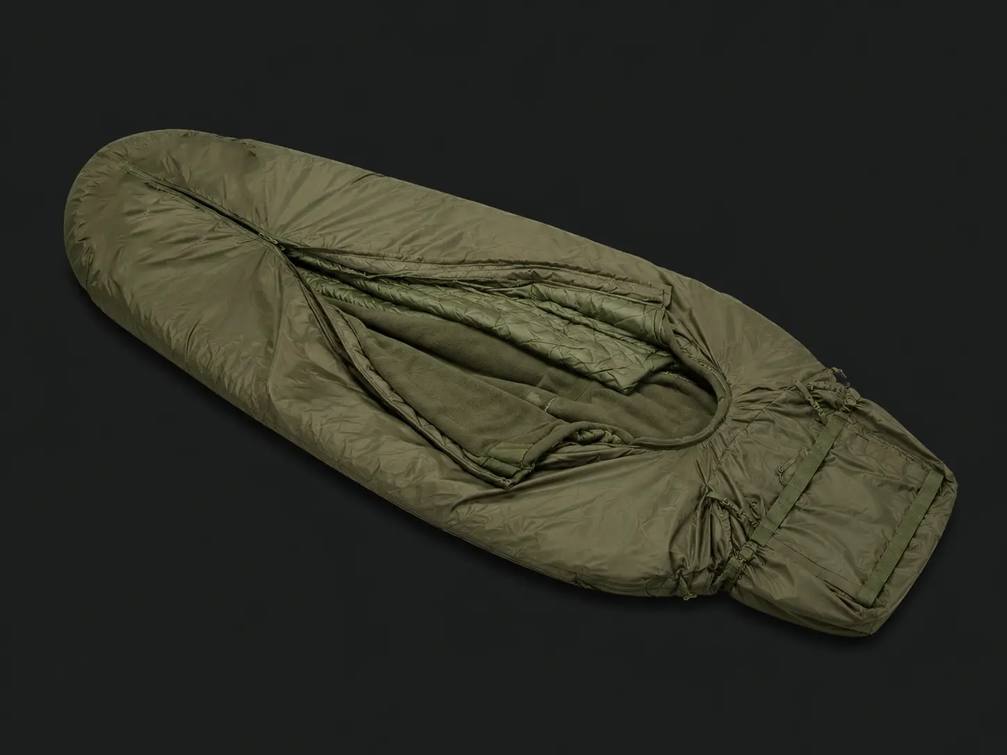 3-piece arctic fleece survival sleeping bag system for cold weather bulk supply