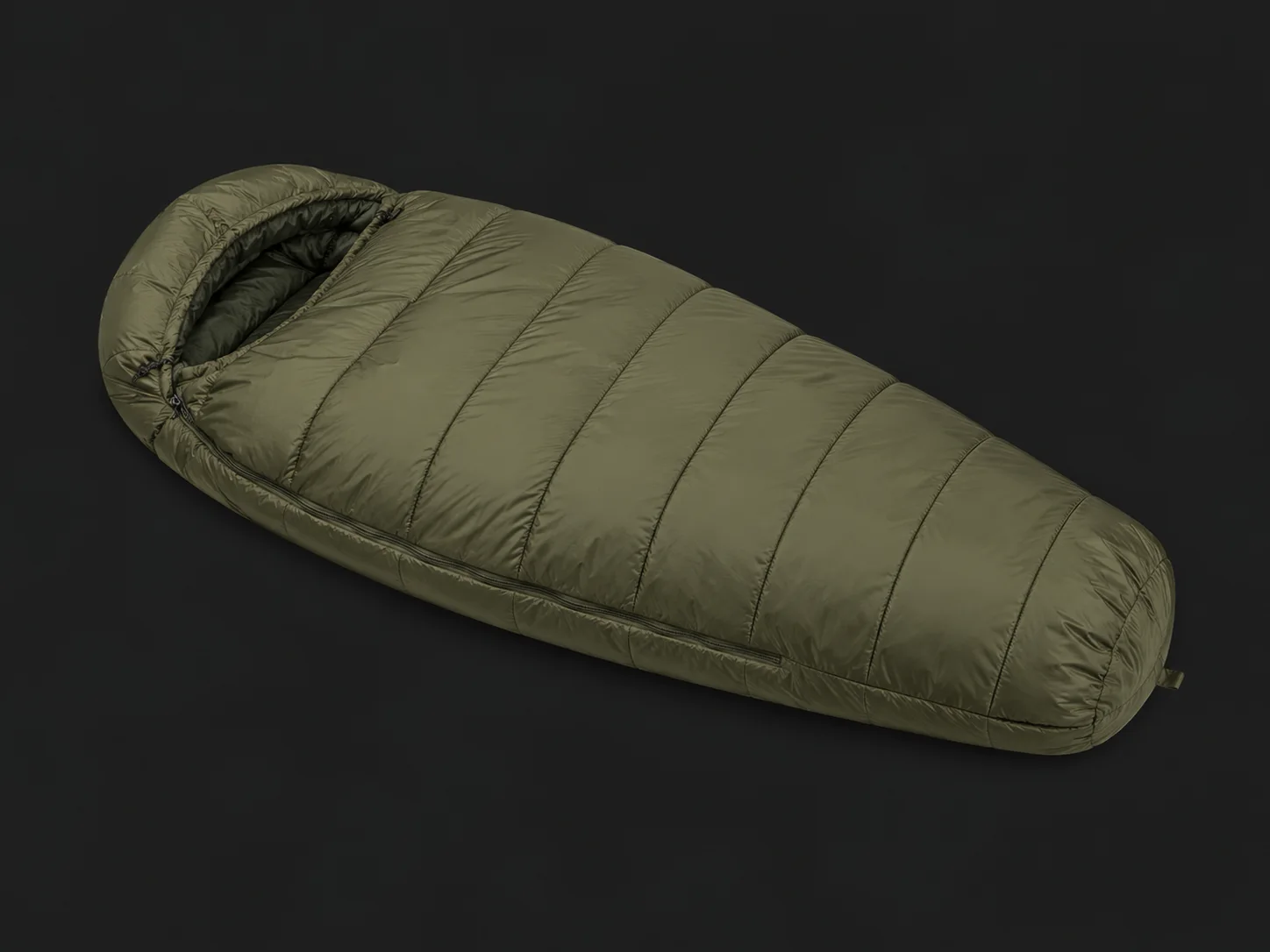 Advanced double-layer heavy insulation mummy sleeping bag for winter tactical supply