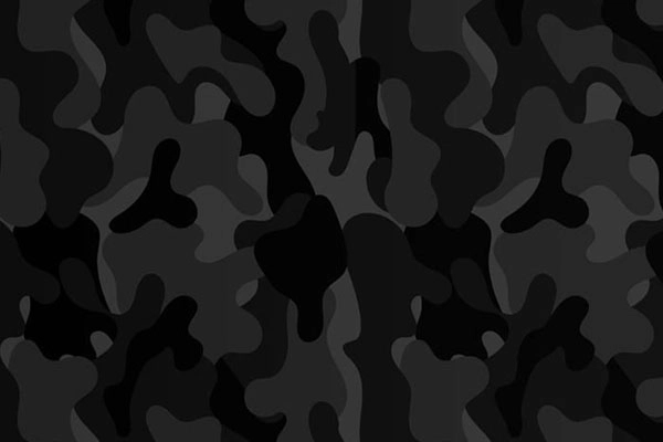 Tactical black fabric swatch for tactical sleeping bags