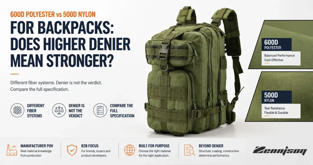 600d polyester vs 500d nylon backpack fabric featured
